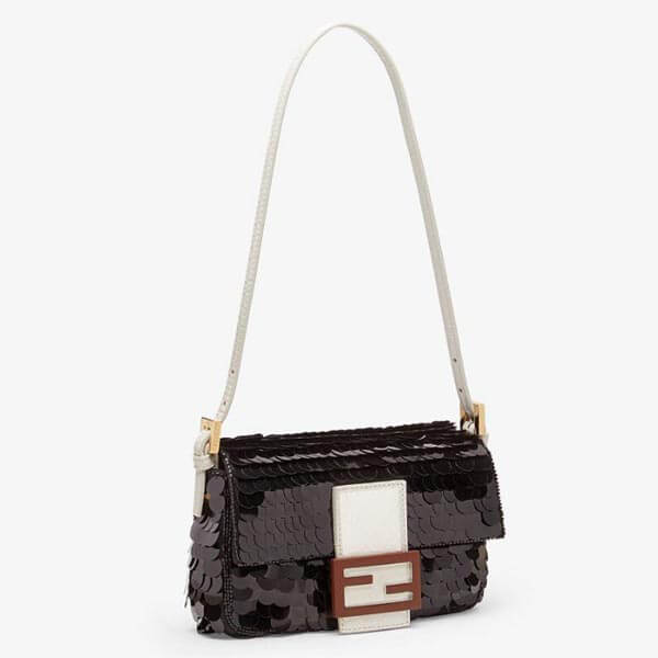 新作【フェンディ】バゲット 1997 スモール バッグ偽物スパンコール 8BS049AGKCF1CHO